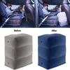 Pillow 1 Gas Nozzle 3 Layers Inflatable Travel Foot Rest Dust Pad Train Bag Airplane Storage & Footrest Car