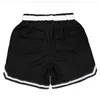 Summer Style Rhude Shorts Men Streetwear Mesh Breathable Leather Embroidery Basketball