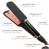 Hair Straighteners Salon Professional Wide Plate Straightener With Lonic Infrared Straightening Iron Lcd Display Dh5C3