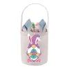 Feestbenodigdheden Bunny Easter Basket diy sublimatie speelgoed snoep opbergtas met handvat polyester konijn oor geschenken tassen cpa4210 bb0114