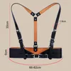 Belts Women Cincher Adjustable Punk Style Pin Buckle Double Straps Elastic Accessories Sexy Faux Leather Body Harness Belt