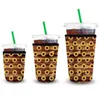 Drinkware Handle Ups Custom Softball Pattern Iced Coffee Cup Sleeves Antidirty Insation Cold Kee ￥teranv￤ndbar och f￶rkylningar Drinkar Cups Drop Dhjdk