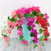 Декоративные цветы Bougainvillea ветвь с листьями искусственное цветочное домашнее украшение декорирование фальшиво сделай сам цветочный материал