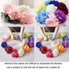 Decorative Flowers Artificial Flower Heads Office Dining Bar Birthday Graduation Party Wedding Centerpieces Decoration Bouquets