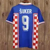 1998 2002 Suker Retro Jerseys Boban Coratia Soccer Jersey Vintage Classic Prosinecki Football Shirt Soldo Stimac Tudor Mato Bajic Maillot de Foot 98 02