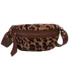 Waist Bags Autumn And Winter Plush 2023 Broadband Ins Diagonal Chest Bag Leopard Fashion Messenger Net Red Pocket