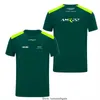 Camisetas De Astons Men's T Shirts F1 Para Hombre Y Mujer Camisa Deportiva Con Cuello ReDondo Y Diseno De Coche De Carreras Del Equipo