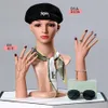 2023 femme perruque tête Art Mannequin pour écharpe lunettes beauté unisexe Photo accessoires maison mariage bijoux Stand enfant modèle E100