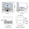 85C1 Milliammeter Den positiva och negativa Ammeter Analog Panel Meter amp GAUGE 1MA2MA3MA5MA10MA20MA30MA50MA etc.