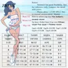 Moda de banho feminina zrtak tangas biquínis Sexy Swimsuith Women Women Beachwear Rings Bandagem Bathing Suit Push Up High Cut Bikini Sets Halter