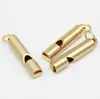 Outdoor Gadgets keychain Handmade Vintage Pure Brass Whistle Party Gift Camping Outdoor Water Sport Rescue Survival Brass whistle