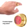 Cluster Rings PC Retro Ring Watch -formad punk överdriven ande digital för man juvelrycluster