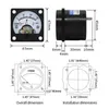 Voltmètre analogique SO-45 AC, 5V, 10V, 15V, 20V, 30V, 50V, 100V, 150V, 200V, 250V, 300V, 400V, 450V, 500V, 600V