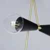 Taklampor Nordic Modern Design 3 Heads Glass Ball Lamp för hallen vardagsrum hem deco svart inomhusbelysning fixturer