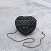 Spring Designer Bag Luxury One Shoulder Bag Handbag Purse Fashion Crossbody bag Chain Heart design Zipper Purse Casual 2023