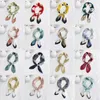 Foulards Satin écharpe dame cheveux bande carré châle sac tête enveloppement pour femmes Bandana foulard femme Hijab filles bandeau