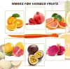 Fruit Vegetable Tools Easy Open Orange Peeler Tools Plastic Lemon Citrus Peel Cutter Vegetable Slicer Fruit Kitchen Gadgets Drop FY4072