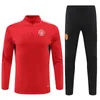 2022 2023 KINDEREN en volwassen trainingspak trainingspak 22 23 JONGENS voetbal halve rits jas sportkleding voet joggen