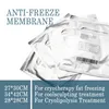 Tillbehörsdelar Antifresskydd Membranmask för coolt plus instrument Cryolipolys Fat Freezing For Body With 4 Handtag Double Chin