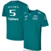 Camisetas De Astons Men's T Shirts F1 Para Hombre Y Mujer Camisa Deportiva Con Cuello ReDondo Y Diseno De Coche De Carreras Del Equipo