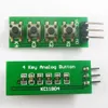 AD -knappsatsskort KC11B04 4 Nyckel Analoga knappar Modul C Porttangentbord för Arduino Mega2560 med PIN