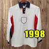 Långärmad Englands Retro Soccer Jerseys Uniform Beckham Owen Gerrard Shearer Football Shirt 05 07 1994 1996 1998 2002 94 96 98 02 06 2006 2002