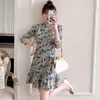 Etnik Giyim 2023 Parti Gündelik Çiçek Qipao Geleneksel Çin Vintage Modern Geliştirilmiş Cheongsam Elbise Kadınlar İçin