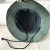 Basker vindtäta rep armé kamouflage fiskare hink hatt för kvinnor män fiske platt mössa bob panama sommardesigner sol hattar