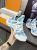 2023 Archlight Casual Shoes Runway Dress Shoes Lace Up in Metallic Silver Trainer Trainers Leather