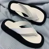 Pantoufles 2023 couleurs mélangées plate-forme sandales femmes été plage en plein air tongs marque Design chaussures Ginza