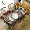 Table Cloth Thicken Cotton Tablecloth Creative 3d Vegetable And Fruit Tableware Dustproof Washable Rectangular Round Cloth1
