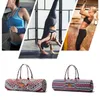 Utomhuspåsar kvinnor män yogamat väska vikbar pilates bärare axel crossbody påse med sidor ficka träning kudde sport bagsoutdoor ou