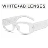 Sunglasses 2023 Punk Style PALM Letters Fashion Black Frame Ins Hip Hop Sun Glasses Unisex For Women Men