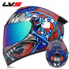 خوذات الدراجات النارية Motocross Full Face Racing Double Lens Series DOT المعتمدة