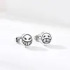 Stud Earrings Character Portgas D Ace Happy Unhappy Face Anime Titanium Steel Cosplay Props Jewelry Accessories Wholesale