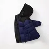 2022 Inverno novo designer infantil casaco para meninos para meninos Raccoon Pele grossa quente para beb￪s casacos meninos Jackets Anos Anos de moda de moda adolescente parka