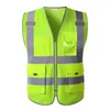 Gilet réfléchissant Gilet haute visibilité réfléchissant avec impression personnalisée vêtements de travail de construction