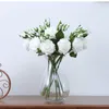 Decoratieve bloemen kransen kunstmatige zijden roos lang tak boeket voor trouwhuisdecoratie nep planten diy lente krans benodigdheden acc
