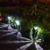 Lampy trawnikowe na zewnątrz lampa słoneczna wodoodporna IP65 LED Light Light Garden Pathway Oświetlenie krajobrazu ze stali nierdzewnej
