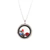 Pendant Necklaces Fashion USA Baseball Floating Charms Locket Sport Fans Necklace 12 Designs For Choosing