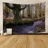 Tapestries Beautiful Natural Forest Landscape Printing Tapestry Wall Art Decor Bohemian Large Hanging Home Living Room Bedroom