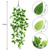 Decorative Flowers & Wreaths 4Pcs Artificial Hanging Plants Fake Ivy Vine With Waterproof BBQ Grill Cover Barbeque