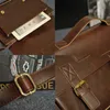 Briefas Men Bretha PU bolsa de negócios Bola de negócios genuíno Bolsa de mensagens casuais Retro ombro Crossbody Travel Ms. Presente