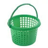 2023 Cesto di plastica di plastica di felice Pasqua, cesto decorativo per le vacanze Pasqua e pascolo Cestino di raccolta a mano 001