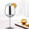 Cups Saucers & 500ML Stainless Steel Goblet Red Wine Glasses Fashionable Novel Cocktail Glass Bright Light Copper Plating For Bar Home El