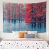 Tapestries Beautiful Natural Forest Landscape Printing Tapestry Wall Art Decor Bohemian Large Hanging Home Living Room Bedroom