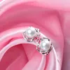 أقراط مسمار Hengsheng 925 Sterling Silver Penoy Natural Freshwater Pearl Enring Fine Birthday Party Jewelry for Women