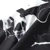 Men's Casual Shirts TAVARES Men Summer Short Sleeve Shirt Black White Tie Dye Gothic Women Hawaii Beach Blouses Oversize Cardigans