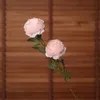 Dekorativa blommor 10st/Lot European 3 huvuden Peony Artificial Wedding Flower Wall Home Garden Silk Rose Fake Wreath Wreaths