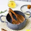 Spoons Wood Rice Spoon Paddle Scoop Wooden Kitchen Ladle Tablespoon Big Serving Utensils Tableware